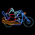 Tinseltown Christmas Lights Santa Motorbike LED Rope Lights Motifs-Christmas Light-PEROZ Accessories