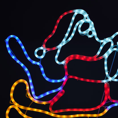Tinseltown Christmas Lights Santa Motorbike LED Rope Lights Motifs-Christmas Light-PEROZ Accessories