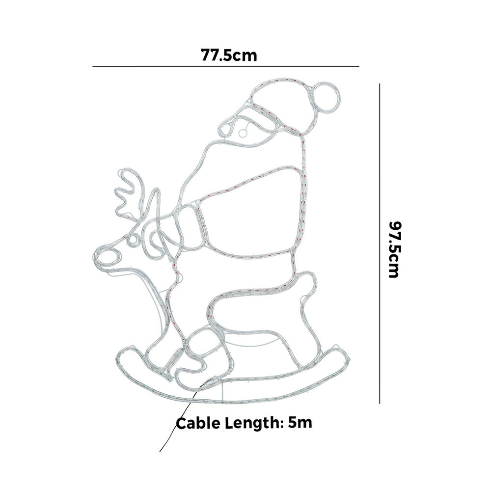 Tinseltown Christmas Light LED Motif Rope Lights Santa Claus-Christmas Light-PEROZ Accessories