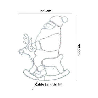 Tinseltown Christmas Light LED Motif Rope Lights Santa Claus-Christmas Light-PEROZ Accessories