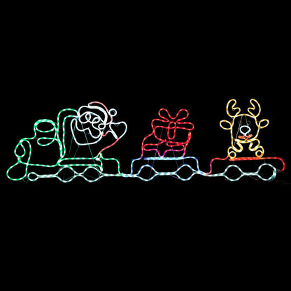Tinseltown Christmas Light LED Motif Lights Santa Train 196cm-Christmas Light-PEROZ Accessories