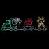 Tinseltown Christmas Light LED Motif Lights Santa Train 196cm-Christmas Light-PEROZ Accessories