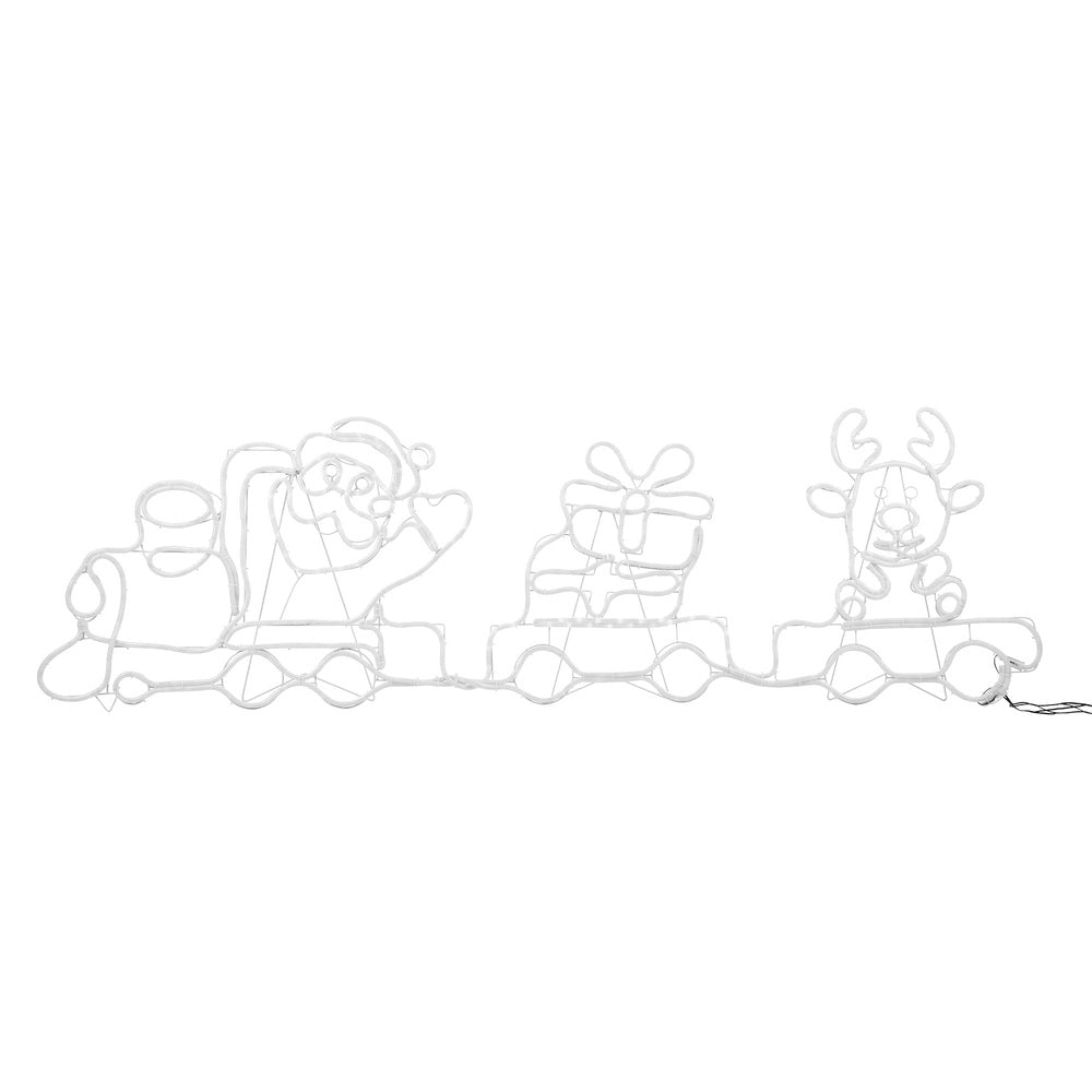 Tinseltown Christmas Light LED Motif Lights Santa Train 196cm-Christmas Light-PEROZ Accessories