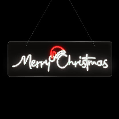 Tinseltown Merry Christmas Sign Light LED Motif Rope Lights 76cm-Christmas Light-PEROZ Accessories