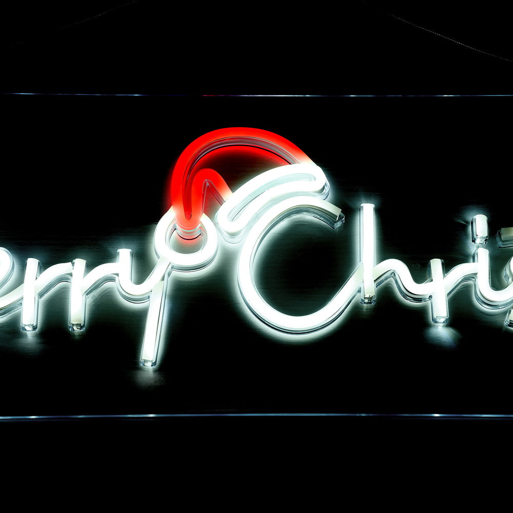 Tinseltown Merry Christmas Sign Light LED Motif Rope Lights 76cm-Christmas Light-PEROZ Accessories