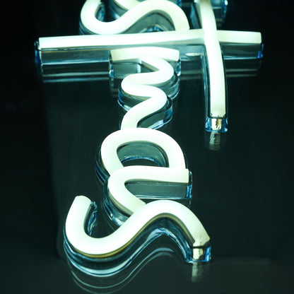 Tinseltown Merry Christmas Sign Light LED Motif Rope Lights 76cm-Christmas Light-PEROZ Accessories