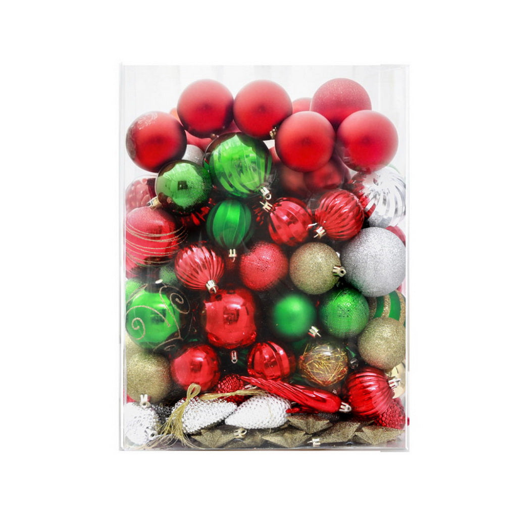 Jingle Jollys 155pcs Christmas Tree Decorations Set Baubles Ornaments Party-Occasions &gt; Christmas &gt; Christmas Decorations-PEROZ Accessories