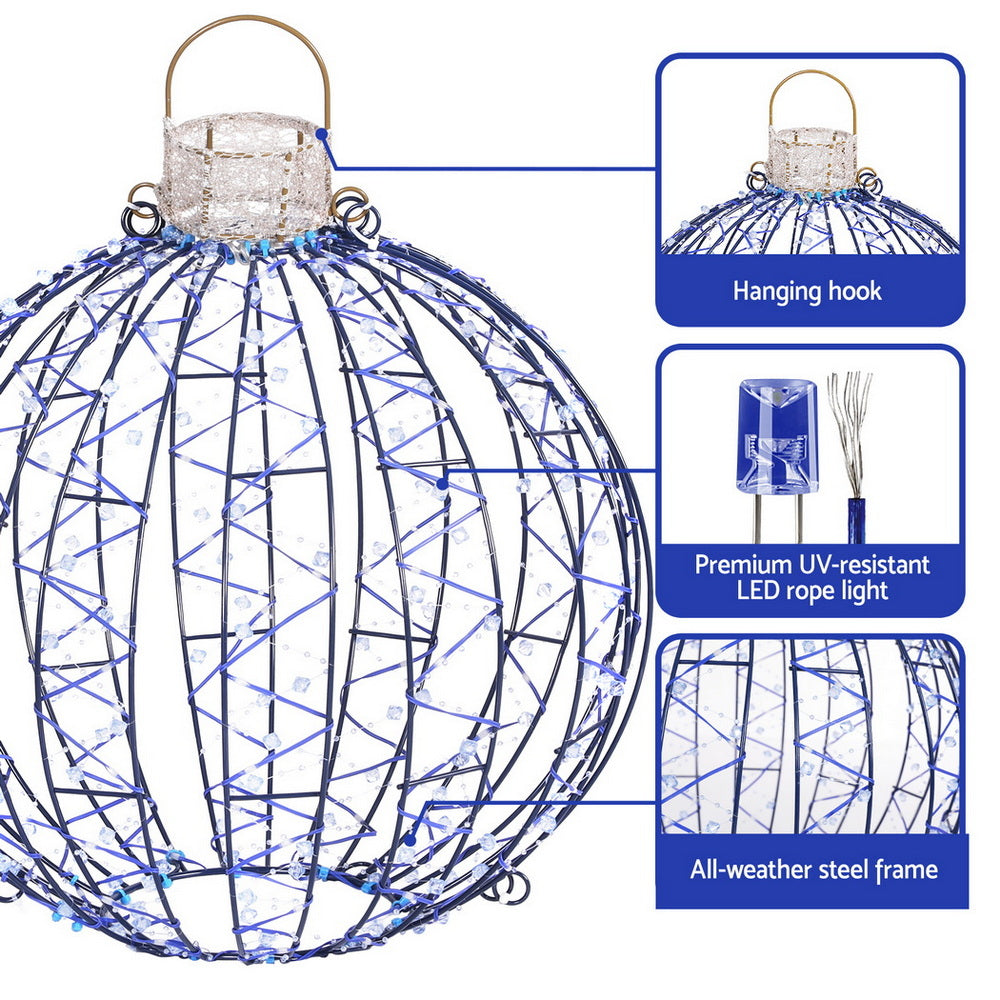 Jingle Jollys Christmas Lights 320 LED Fairy Light 3pcs Ball Decorations Set-Occasions &gt; Christmas &gt; Outdoor Decorations &amp; Lights-PEROZ Accessories