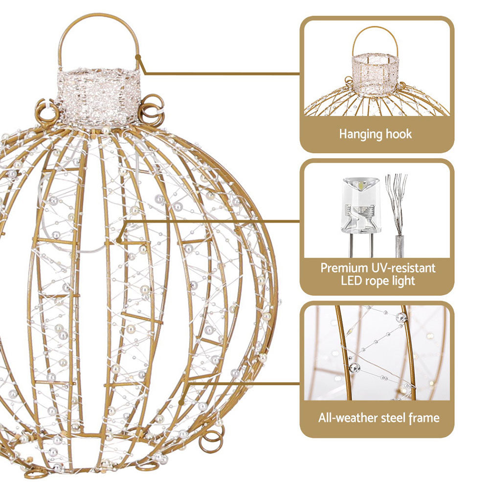 Jingle Jollys Christmas Lights 360 LED Fairy Light 3pcs Ball Decorations Set-Occasions &gt; Christmas &gt; Outdoor Decorations &amp; Lights-PEROZ Accessories