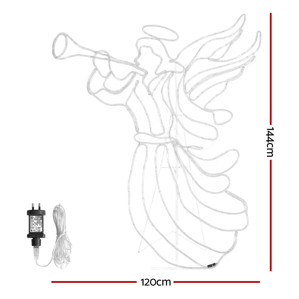 Jingle Jollys Christmas Lights 144cm Motif 504 LED Rope Light Outdoor Decoration-Occasions &gt; Christmas &gt; Outdoor Decorations &amp; Lights-PEROZ Accessories