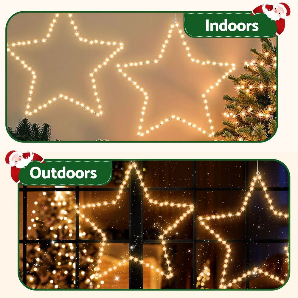 Jingle Jollys Christmas Lights 50cm Star 70 LED Xmas Decorations-Occasions > Christmas > Outdoor Decorations &amp; Lights-PEROZ Accessories