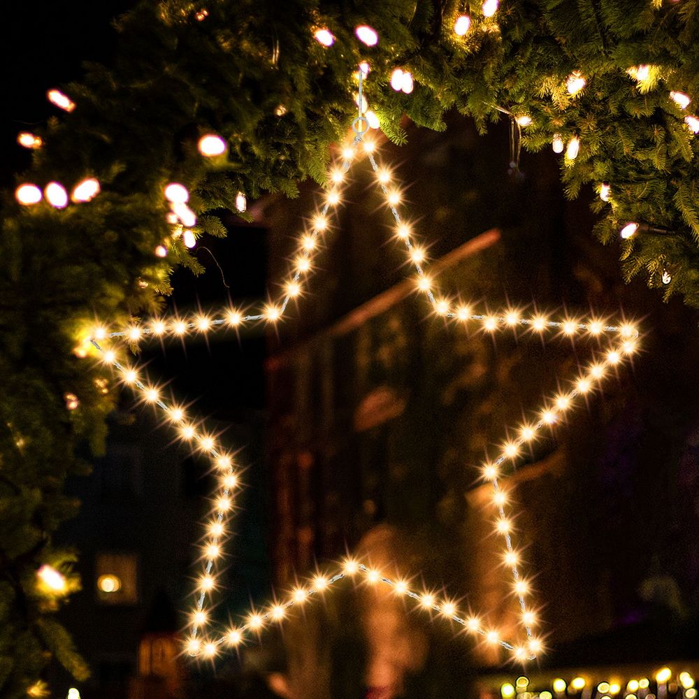 Jingle Jollys Christmas Lights 50cm Star 70 LED Xmas Decorations-Occasions > Christmas > Outdoor Decorations &amp; Lights-PEROZ Accessories