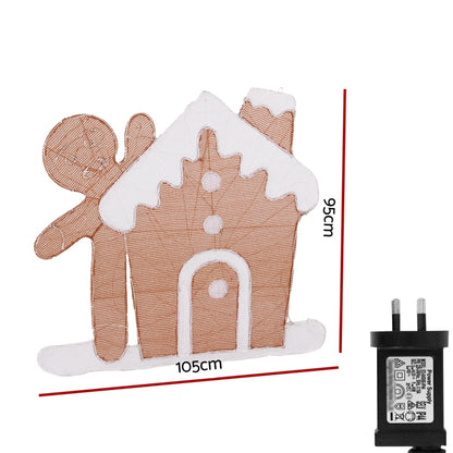 Jingle Jollys Christmas Lights Gingerbread Motif 330 LED Fairy Light Decoration-Occasions &gt; Christmas &gt; Outdoor Decorations &amp; Lights-PEROZ Accessories