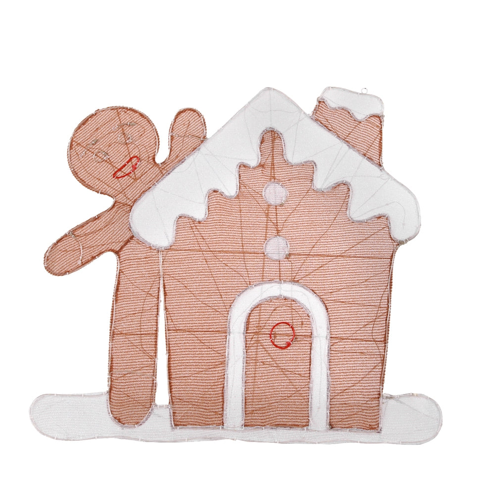 Jingle Jollys Christmas Lights Gingerbread Motif 330 LED Fairy Light Decoration-Occasions &gt; Christmas &gt; Outdoor Decorations &amp; Lights-PEROZ Accessories