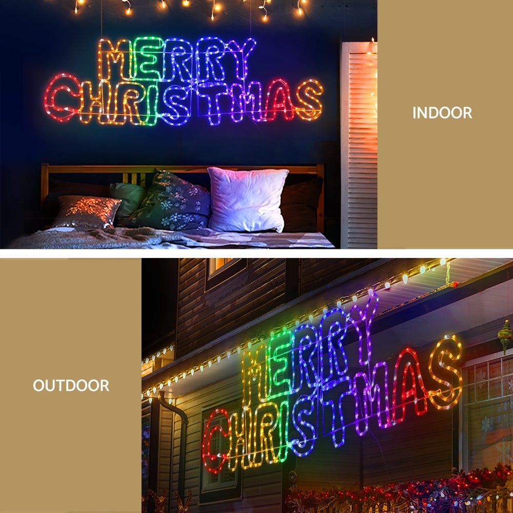 1.6M Christmas Lights Motif 360 LED Rope Light Outdoor Decoration Jingle Jollys-Occasions &gt; Christmas &gt; Outdoor Decorations &amp; Lights-PEROZ Accessories