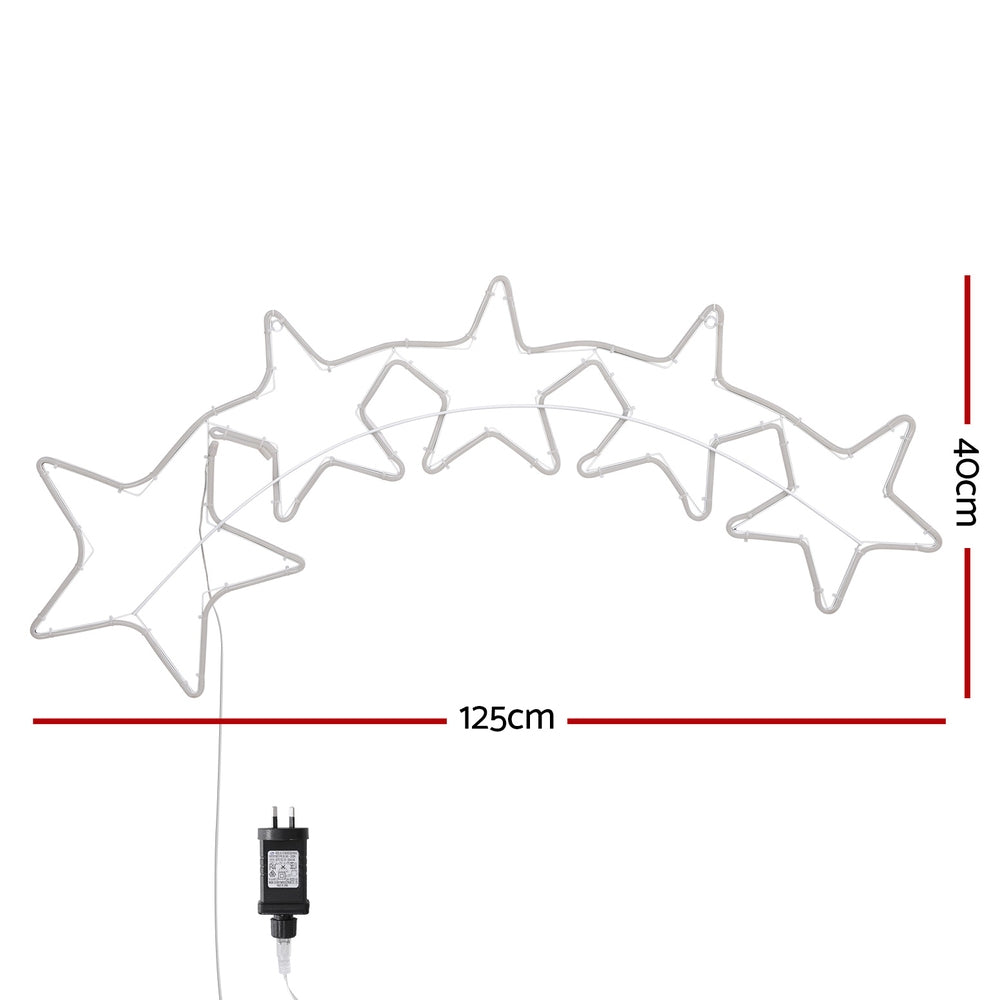 Jingle Jollys Christmas Lights 125cm Motif 560 LED Rope Light Outdoor Decoration-Occasions &gt; Christmas &gt; Outdoor Decorations &amp; Lights-PEROZ Accessories