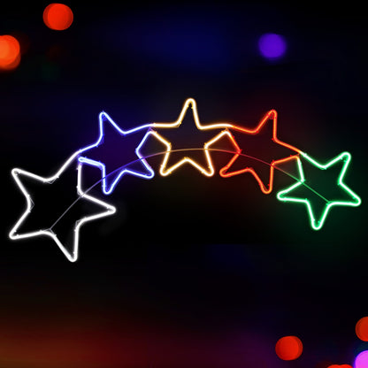 Jingle Jollys Christmas Lights 125cm Motif 560 LED Rope Light Outdoor Decoration-Occasions &gt; Christmas &gt; Outdoor Decorations &amp; Lights-PEROZ Accessories