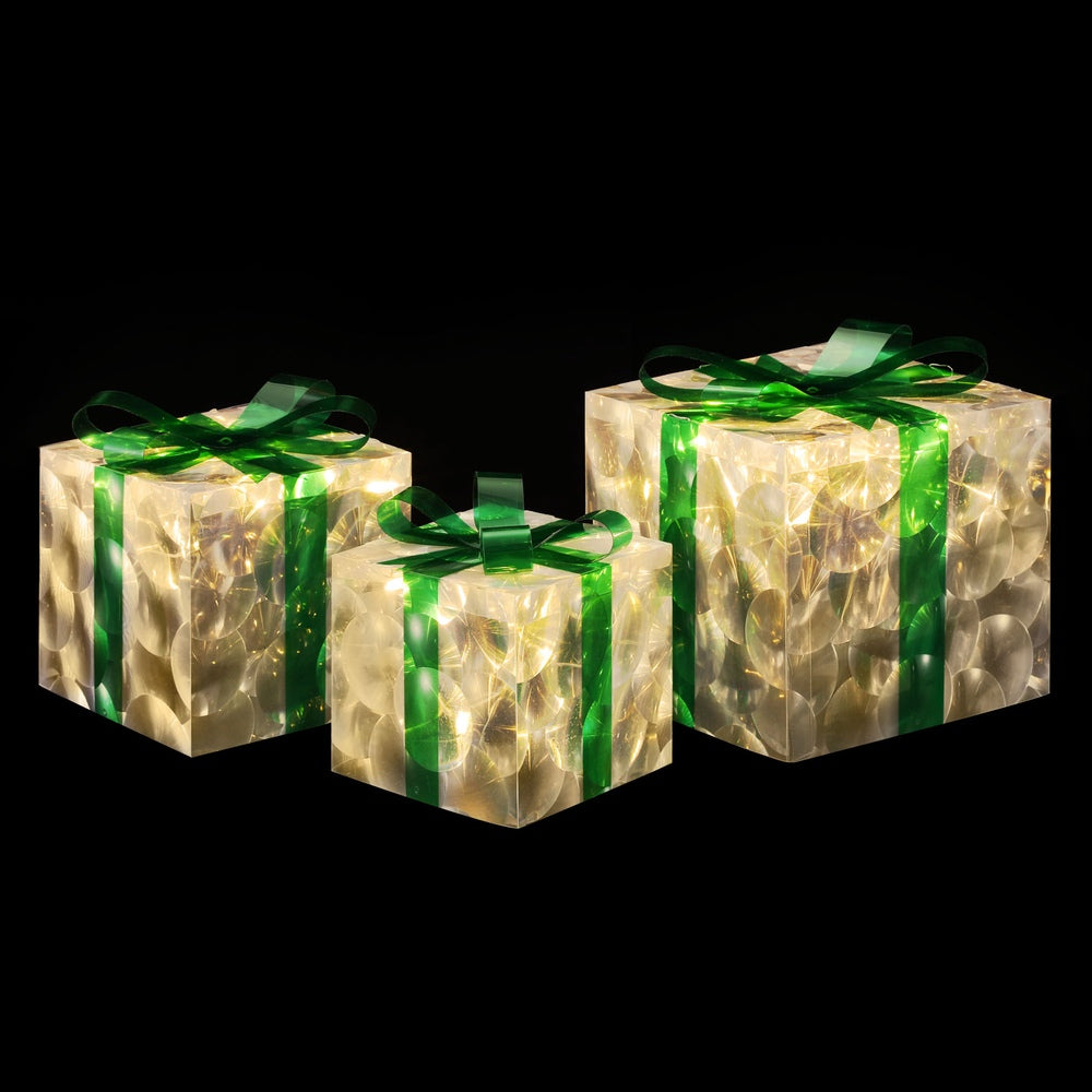 Jingle Jollys Christmas Lights 70 LED Fairy Light Gift Box 3pcs Decorations Set-Occasions &gt; Christmas &gt; Outdoor Decorations &amp; Lights-PEROZ Accessories