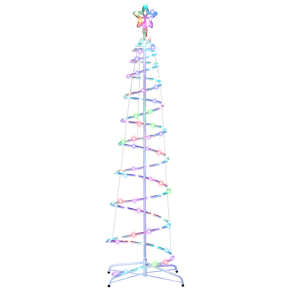 Jingle Jollys Christmas Tree 1.8m 100 RGB LED Rope Lights Xmas Trees Decoration-Occasions &gt; Christmas &gt; Outdoor Decorations &amp; Lights-PEROZ Accessories