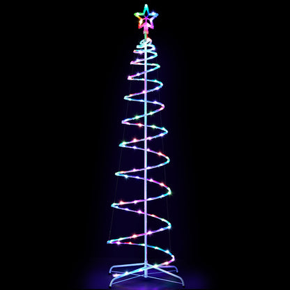 Jingle Jollys Christmas Tree 1.8m 100 RGB LED Rope Lights Xmas Trees Decoration-Occasions &gt; Christmas &gt; Outdoor Decorations &amp; Lights-PEROZ Accessories