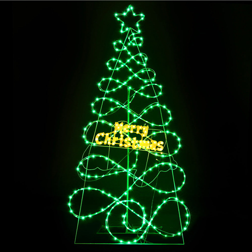 Jingle Jollys Christmas Tree 1.7m 230 RGB LED Motif Lights Xmas Trees Decoration-Occasions &gt; Christmas &gt; Christmas Trees-PEROZ Accessories