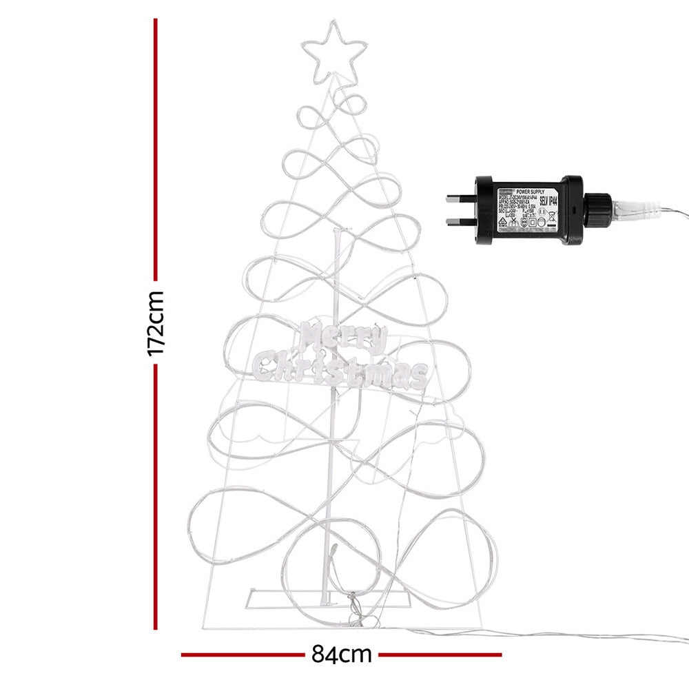Jingle Jollys Christmas Tree 1.7m 230 RGB LED Motif Lights Xmas Trees Decoration-Occasions &gt; Christmas &gt; Christmas Trees-PEROZ Accessories