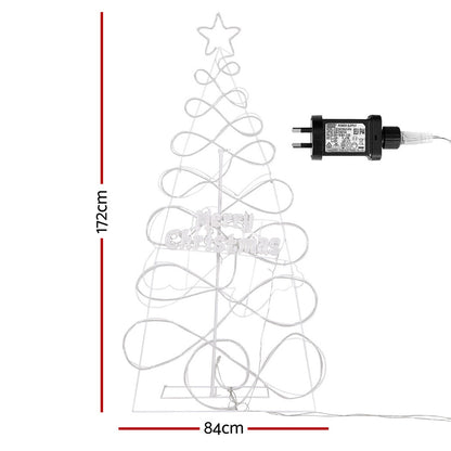 Jingle Jollys Christmas Tree 1.7m 230 RGB LED Motif Lights Xmas Trees Decoration-Occasions &gt; Christmas &gt; Christmas Trees-PEROZ Accessories