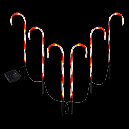 Jingle Jollys 6 PCS Christmas Lights Path Ground Light Garden Decorations 42 LED-Occasions &gt; Christmas &gt; Outdoor Decorations &amp; Lights-PEROZ Accessories