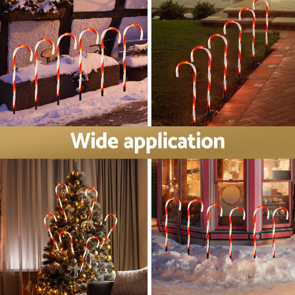Jingle Jollys 6 PCS Christmas Lights Path Ground Light Garden Decorations 42 LED-Occasions &gt; Christmas &gt; Outdoor Decorations &amp; Lights-PEROZ Accessories