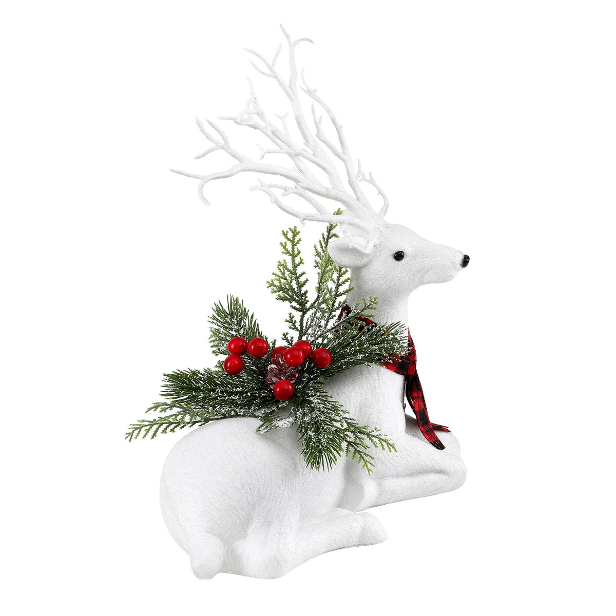 Jingle Jollys Christmas Reindeer 32cm Glitter Deer Ornaments Party Decorations-Occasions > Christmas > Christmas Decorations-PEROZ Accessories