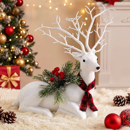 Jingle Jollys Christmas Reindeer 32cm Glitter Deer Ornaments Party Decorations-Occasions > Christmas > Christmas Decorations-PEROZ Accessories