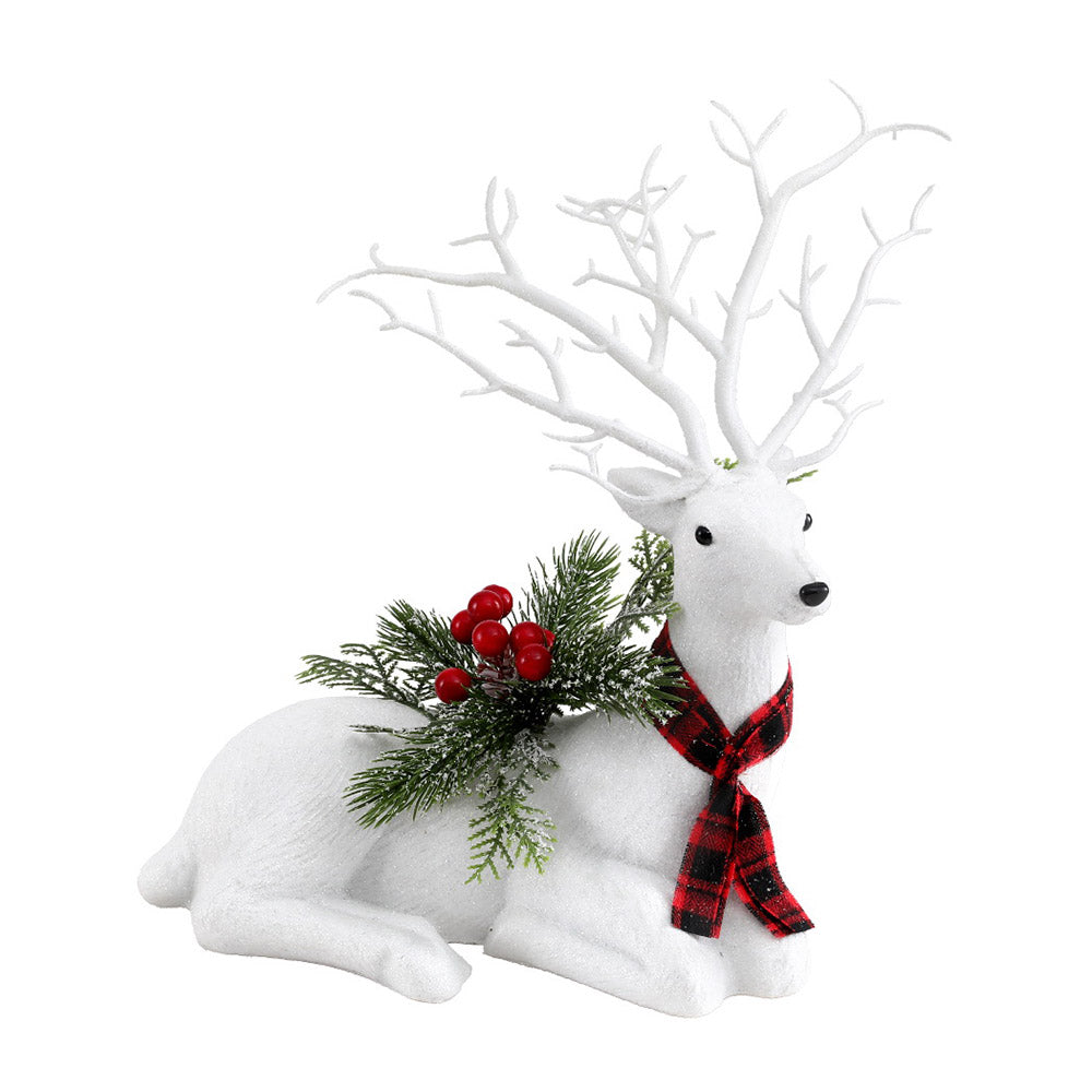Jingle Jollys Christmas Reindeer 32cm Glitter Deer Ornaments Party Decorations-Occasions &gt; Christmas &gt; Christmas Decorations-PEROZ Accessories