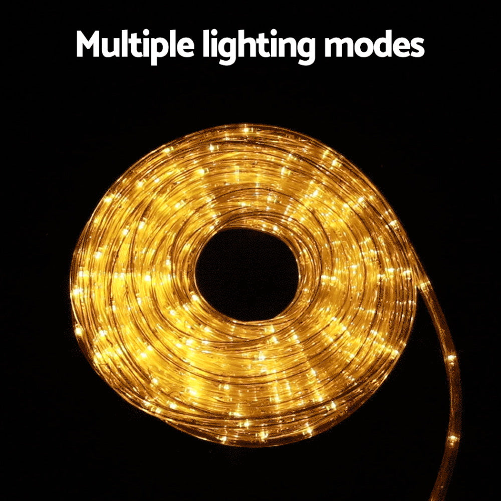 Jingle Jollys 20M Christmas Lights String Rope Light Decorations 600 LED Warm-Occasions &gt; Christmas &gt; Outdoor Decorations &amp; Lights-PEROZ Accessories