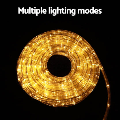 Jingle Jollys 20M Christmas Lights String Rope Light Decorations 600 LED Warm-Occasions &gt; Christmas &gt; Outdoor Decorations &amp; Lights-PEROZ Accessories