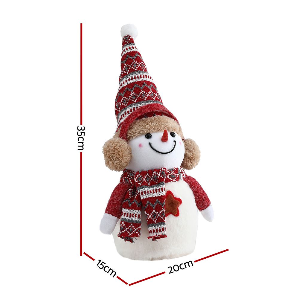 Jingle Jollys Christmas Snowman Handicraft Ornaments Party Decorations 35cm-Occasions > Christmas > Christmas Decorations-PEROZ Accessories