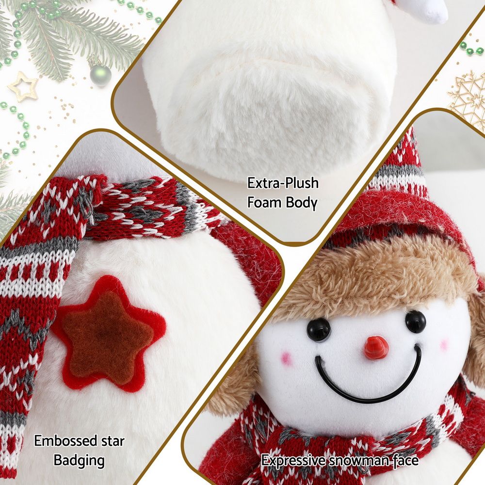 Jingle Jollys Christmas Snowman Handicraft Ornaments Party Decorations 35cm-Occasions > Christmas > Christmas Decorations-PEROZ Accessories