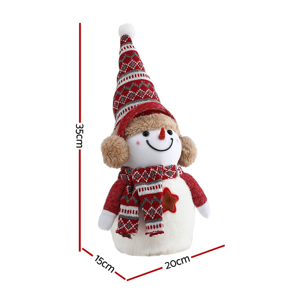 Jingle Jollys Christmas Snowman Handicraft Ornaments Party Decorations 35cm-Occasions &gt; Christmas &gt; Christmas Decorations-PEROZ Accessories