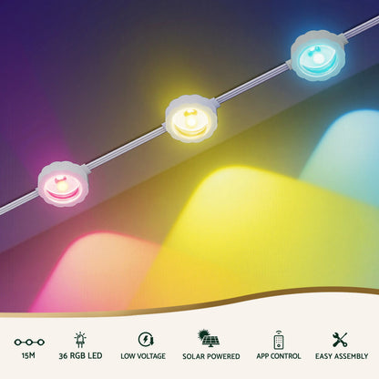 Jingle Jollys 15M Christmas Lights Permanent String Eaves Light 36 LED Decoration-Occasions &gt; Christmas &gt; Outdoor Decorations &amp; Lights-PEROZ Accessories