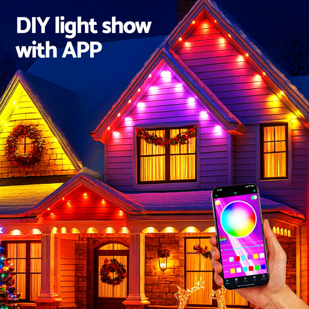 Jingle Jollys 15M Christmas Lights Permanent String Eaves Light 36 LED Decoration-Occasions &gt; Christmas &gt; Outdoor Decorations &amp; Lights-PEROZ Accessories