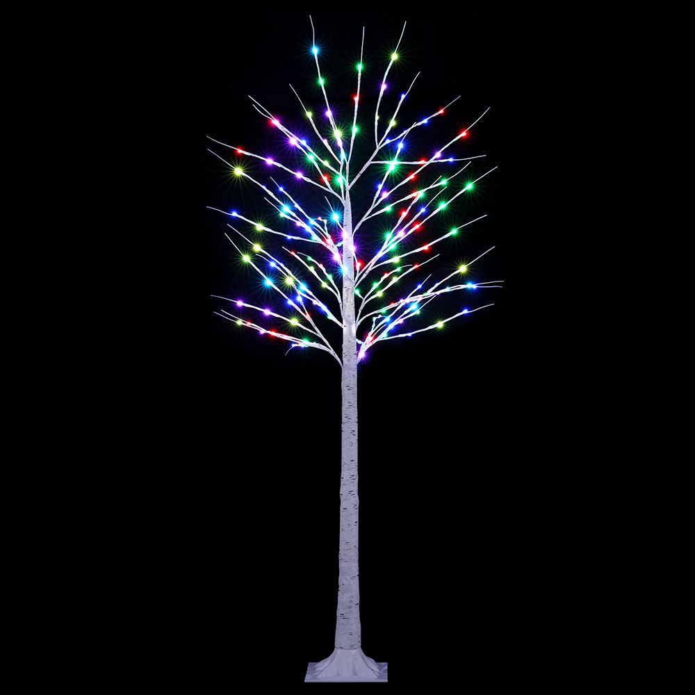 1.7M Christmas Tree 120 RGB LED Lights Jingle Jollys-Christmas Trees-PEROZ Accessories