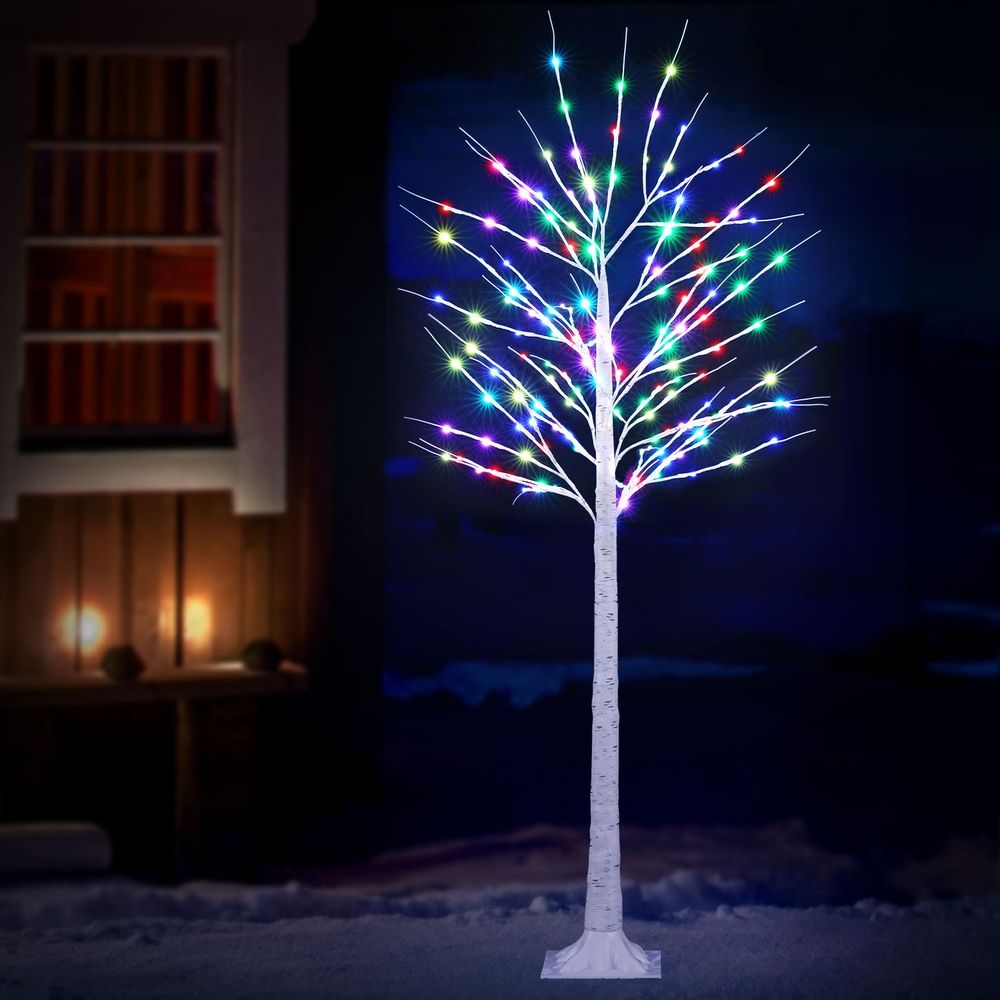 1.7M Christmas Tree 120 RGB LED Lights Jingle Jollys-Christmas Trees-PEROZ Accessories