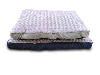 YES4PETS Medium Dog Puppy Pad Bed Kennel Mat Cushion Bed 85 x 60 cm Blue / Grey-Pet Care > Dog Supplies > Dog Beds-PEROZ Accessories