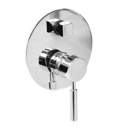 Chrome Shower Mixer Valves Wall Mounted-Shower Head-PEROZ Accessories