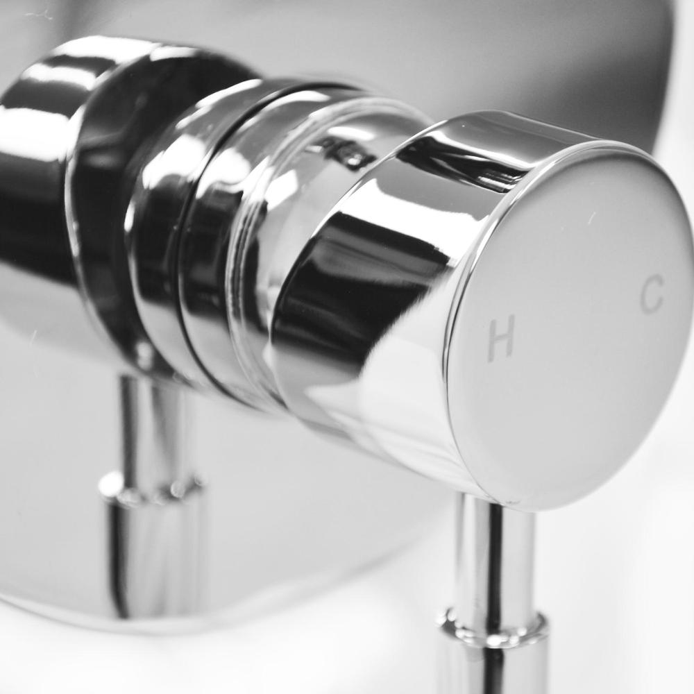 Chrome Shower Mixer Valves Wall Mounted-Shower Head-PEROZ Accessories