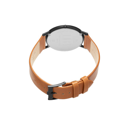Titan Quartz Analogue Black Dial Leather Strap Watch for Men-PEROZ Accessories