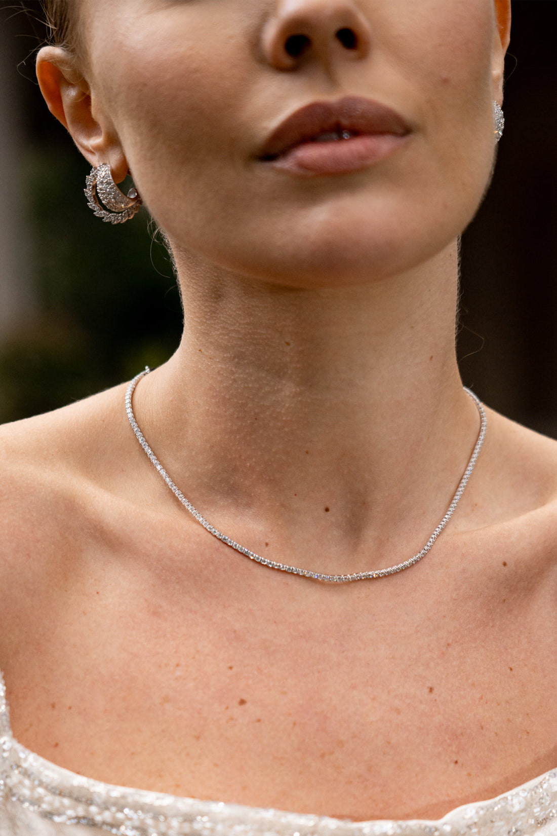 SYDNEY SOIRÉE 2MM TENNIS NECKLACE 42CM SILVER-PEROZ Accessories