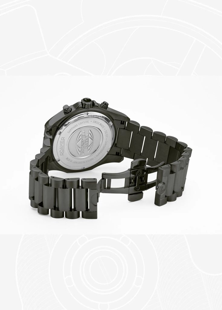 Roamer Rockshell Mark III Chrono Black Watch-PEROZ Accessories