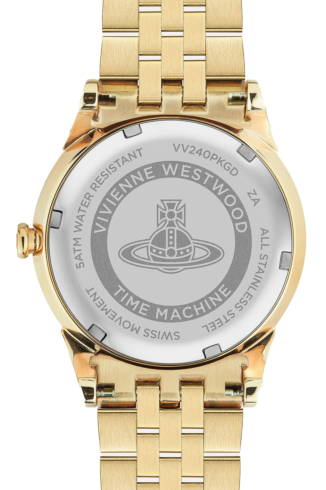 Vivienne Westwood Seymore Pink Dial Gold Strap Watch-PEROZ Accessories