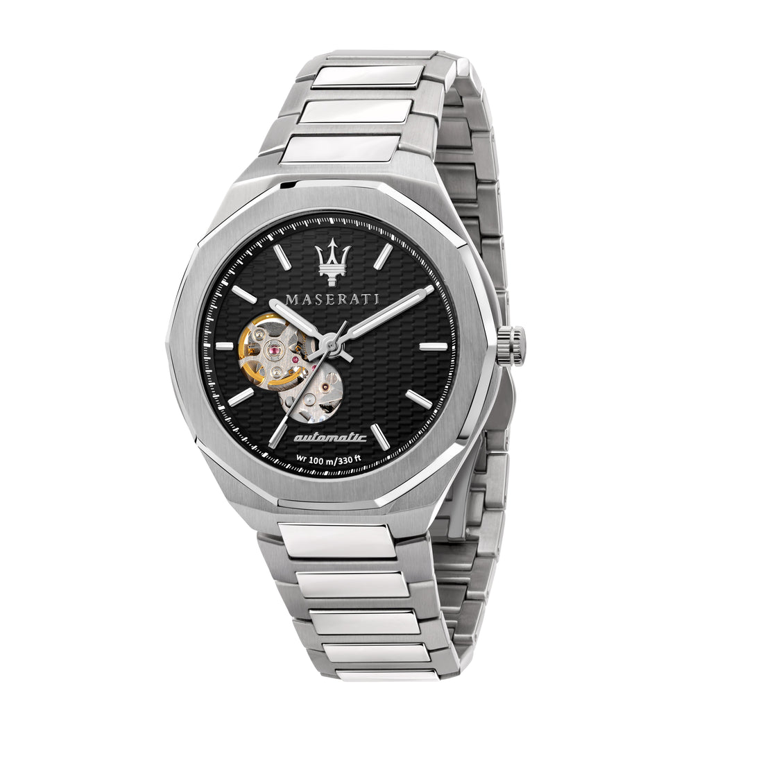 Maserati Stile Open Heart 45mm Silver Watch-PEROZ Accessories