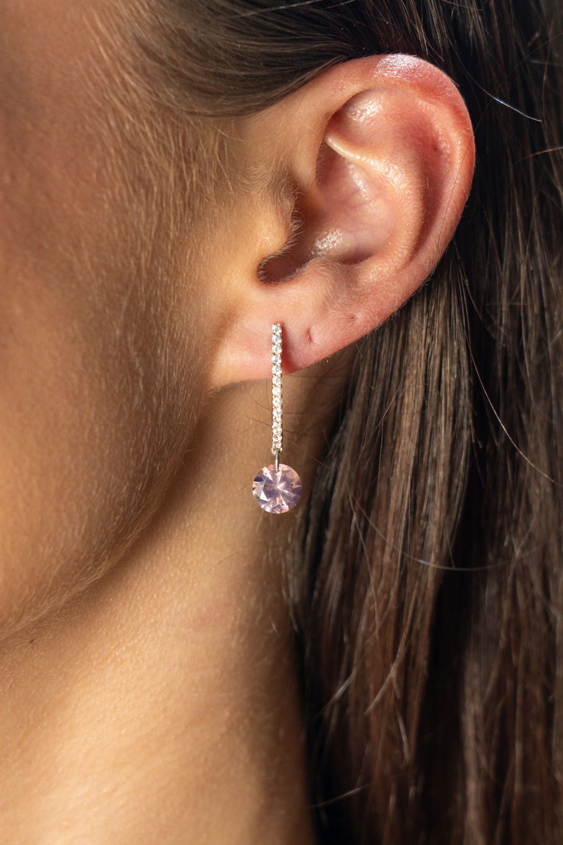 MIRAGE MOSSMAN MORGANITE EARRINGS SILVER-PEROZ Accessories